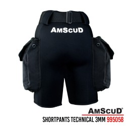 SHORT PANTS  AMSCUD TECHNICAL BLACK 3MM