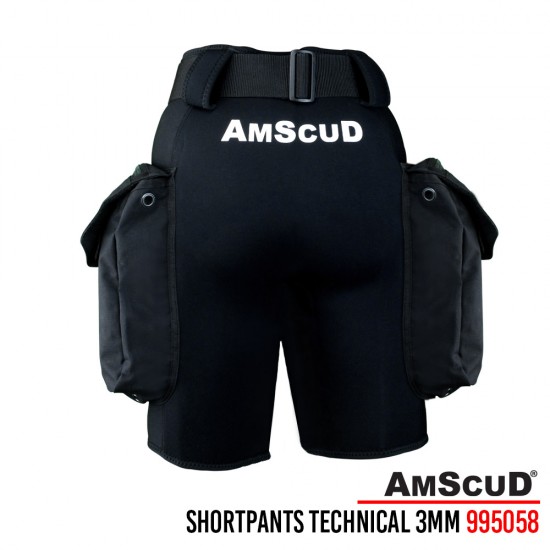 SHORT PANTS  AMSCUD TECHNICAL BLACK 3MM