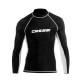 RASHGUARD CRESSI LONG SLEVEE BLACK-WHITE