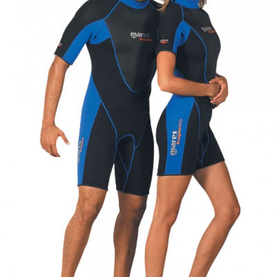 WETSUIT SHORTY MARES TROPIC BLUE 2.5MM