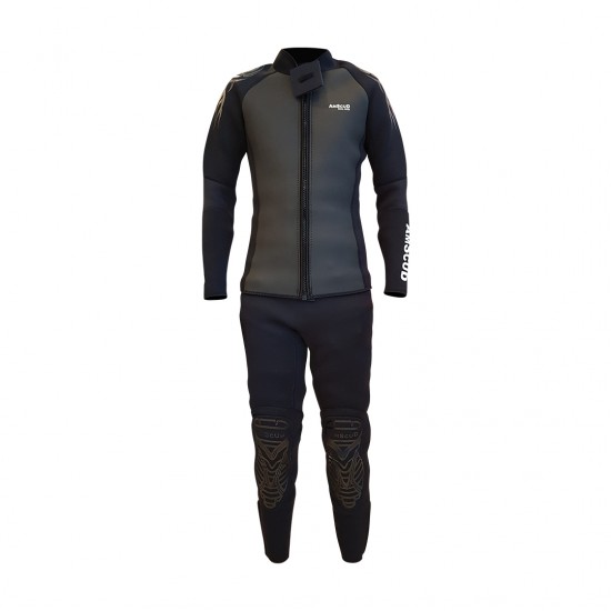 WETSUIT 2 PIECES AMSCUD SEAL SKIN ( TOP + PANTS )