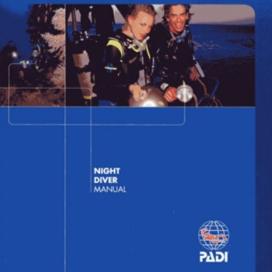PADI SPECIALITY PAK NIGHT DIVE MANUAL W/PIC