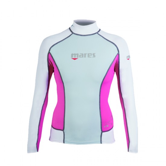 RASHGUARD MARES LONG SLEEVE SHE DIVE - PINK