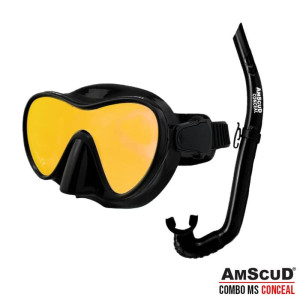 PAKET COMBOSET MASK + SNORKEL AMSCUD CONCEAL 