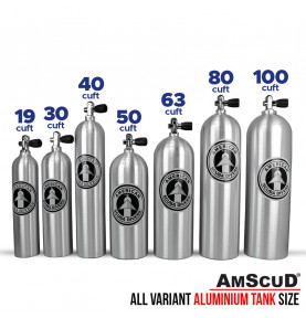 AmScuD Tabung Selam/Scuba Tank/Scuba Cylinder Alluminium 80 Cuft / 11.1 liter
