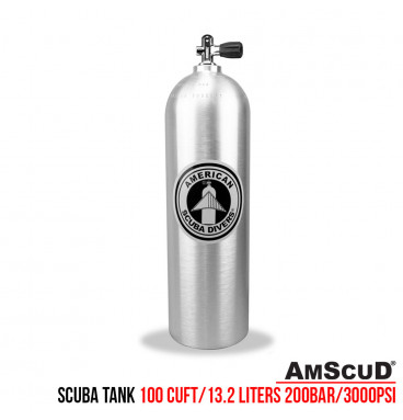 AmScuD Tabung Selam/Scuba Tank/Scuba Cylinder Alluminium 100 Cuft/ 13.2 Liters