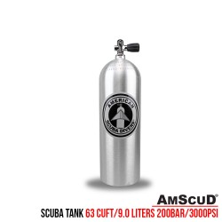 AmScuD Tabung Selam/Scuba Tank/Scuba Cylinder Alluminium 63 Cuft / 9.0 Liters