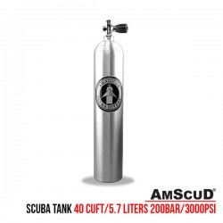 AmScuD Tabung Selam/Scuba Tank/Scuba Cylinder Alluminium 40 Cuft / 5.7 Liters