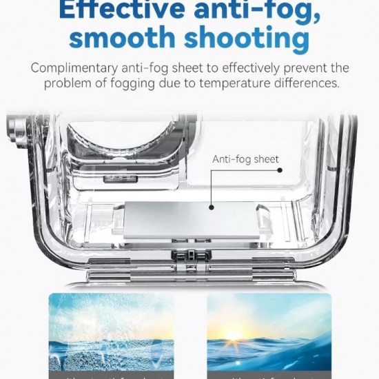 Telesin Dive Case for DJI Osmo Action 6 Waterproof Case Housing Underwater