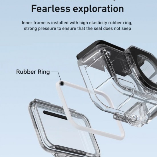 Telesin Dive Case for DJI Osmo Action 6 Waterproof Case Housing Underwater