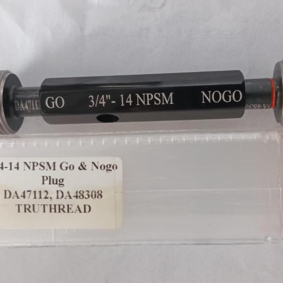 THREAD 3/4-14NPSM GO & NO GO PLUG TRUHREAD
