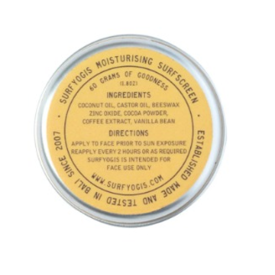 Sunscreen Surfyogis Zinc 60GR Yellow